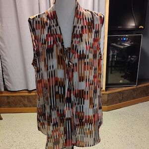 Zac & Rachel Multicolor Geometric Blouse